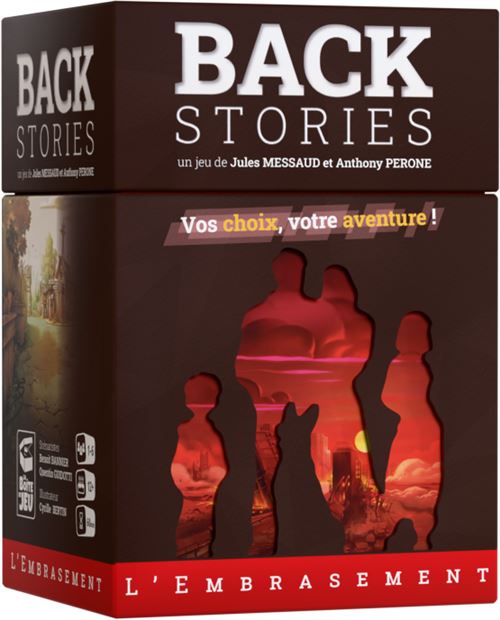 Jeu d'enquête La boîte de jeu Backstories L’embrasement