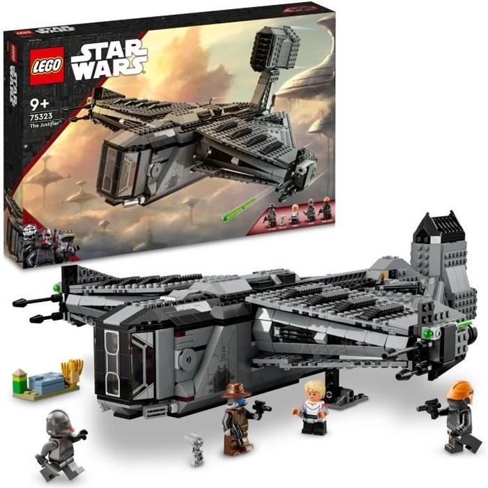 LEGO 75323 Star Wars Le Justifier Jouet Vaisseau Spatial avec Figurine de Droïde 4 Figurines The Bad Batch Enfants 9 Ans