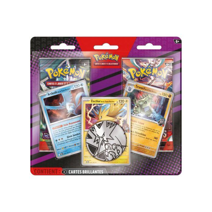 Coffret duopack Pokemon EV03/EV06 : 2 Boosters de 10 cartes a collectionner Francaise + Carte  Artikodin Elector Tyranocif de la