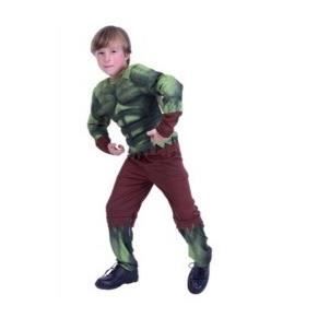 Costume Enfant Hulk - Marvel - 7/9 ans - Combinaison avec muscle - Pantalon déchiré