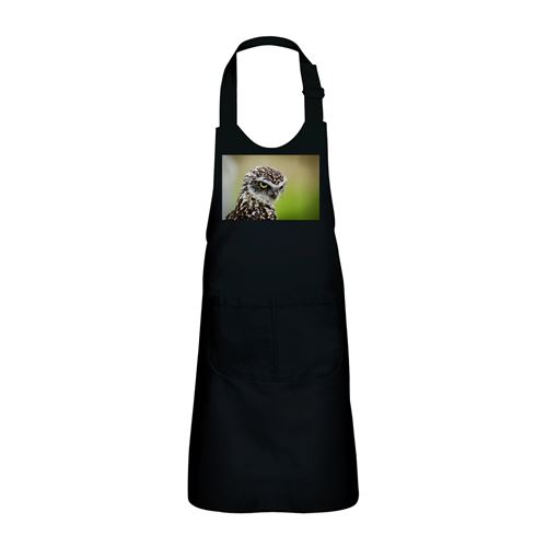 Fabulous Tablier Cuisine Enfant 2 Poches Noir Bebe Chouette - Haut de gamme
