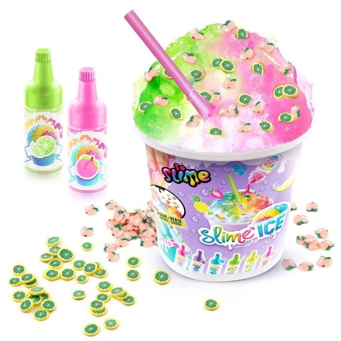 Canal Toys - SO SLIME DIY - Slime Ice Mega Cup - Avec 2 colorants parfumés 1 cuillere et des décorations - SSC 300