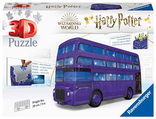 HARRY POTTER Puzzle 3D Magicobus - Ravensburger - Véhicule 216 pièces - sans colle - Dès 8 ans