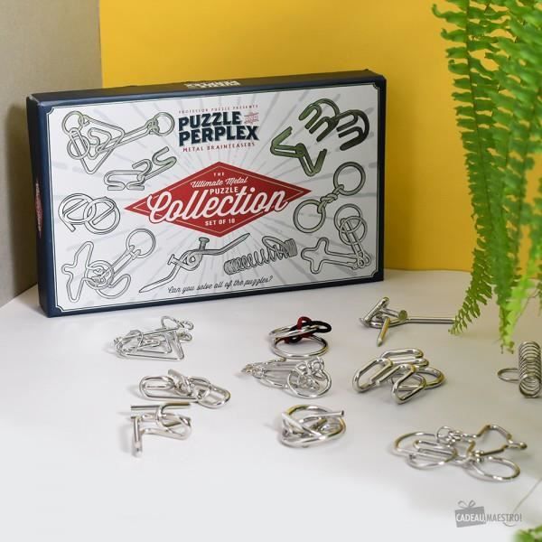 Set de Casse-Tête Perplex (x10) - Cadeau Maestro - Jeu de casse-tête - 10 pièces - Pour adulte