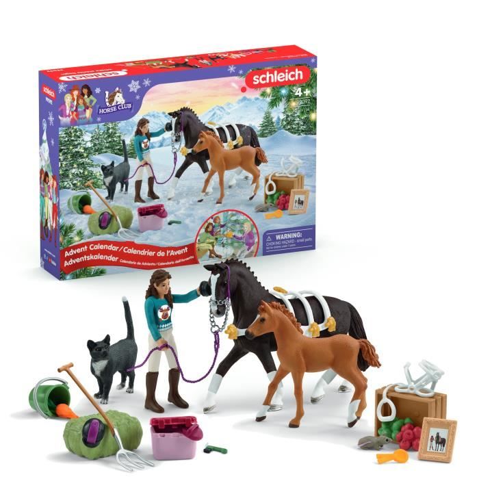 Calendrier de lAvent Horse Club SCHLEICH 99092 Club 24 super surprises pour les fans de chevaux