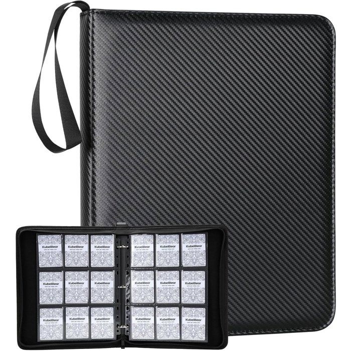 Classeur à 9 pochettes - Album de collection pour 720 cartes - Convient aux cartes Magic: The Gathering et de football - Noir