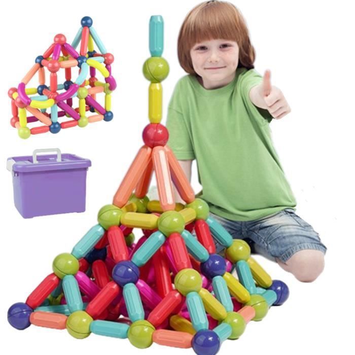 Jeu de construction - Montessori - 57 pièces - Magnétique - ABS - Pour enfants à partir de 3 ans