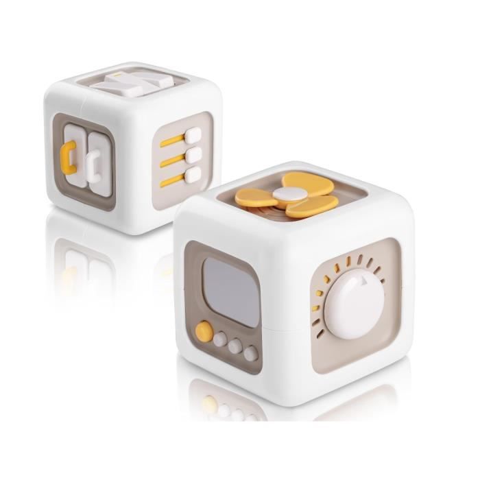 Jouets pour bébés 6 en 1 Jouets Cubes Jouets à partir de 1 an Jouets de Voyage pour bébés Jouets éducatifs pour de 1 à 3 Ans
