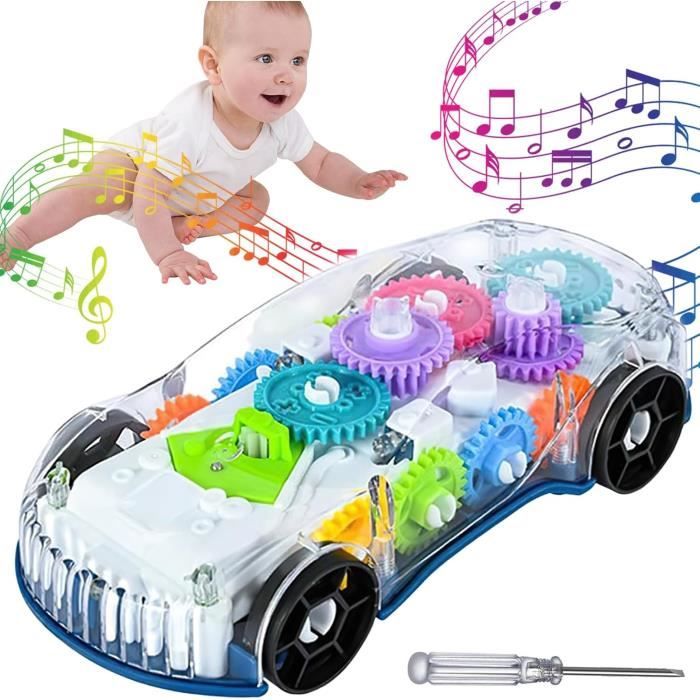 Voiture à Engrenages - Speedlite - Lumières LED - 4 Roues - Pour Enfants à Partir de 3 Ans