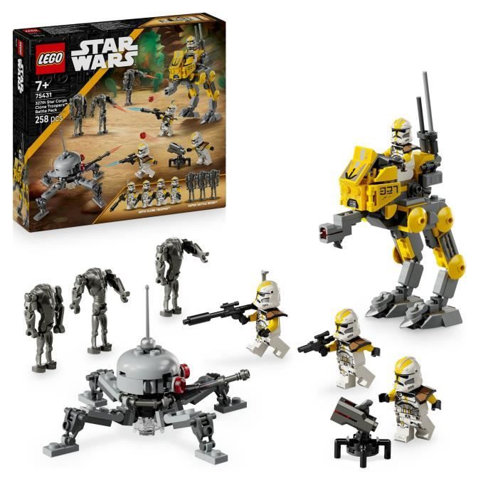 LEGO Star Wars 75431 Pack de Combat du 327ème Corps dArmée - Jeu de Construction 7 ans