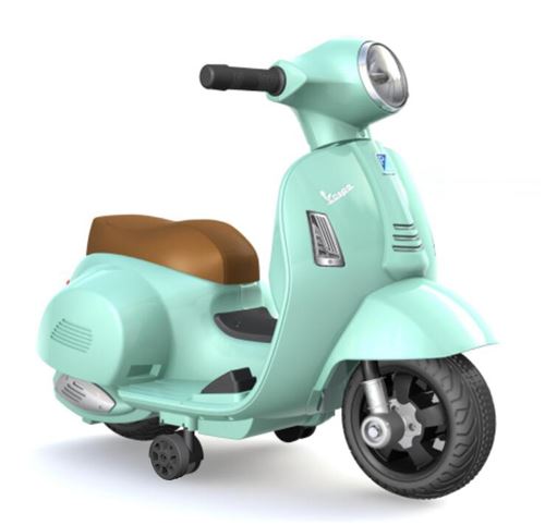 Véhicule électrique pour enfant Mini Vespa GTS Vert d'eau