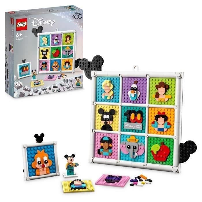 LEGO® Disney 43221 100 Ans dIcônes Disney Création dArt Mural avec Mickey Mouse pour Enfants