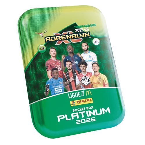 Carte à collectionner Panini Adrenalyn Ligue 1 McDonald's 2025-2026 Trading Cards Game Pack de démarrage Classeur + 4 Pochettes