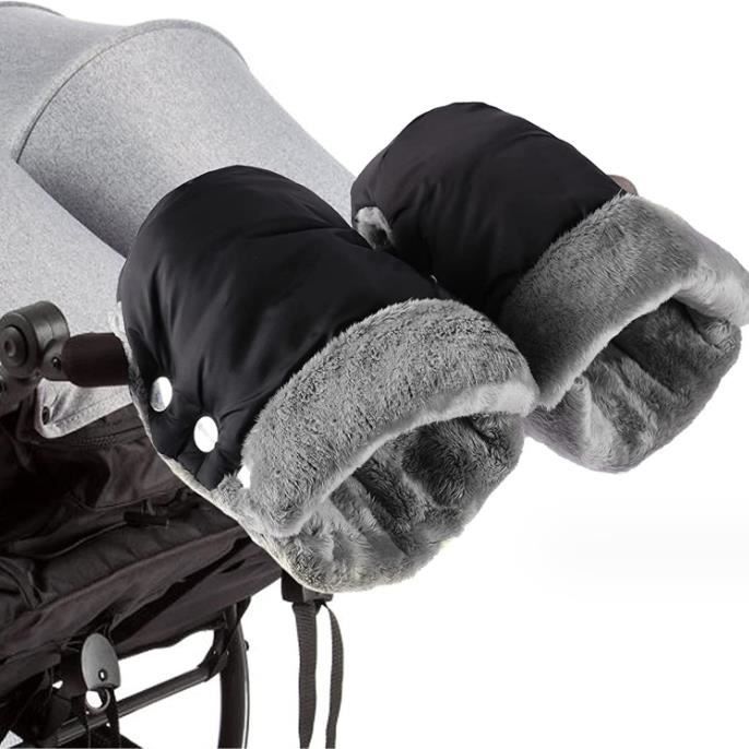 Gants de PoussetteMoufles de Poussette Coupe-vent et Imperméable Landau dhiver Protège-Mains Gants Protection pour PoussetteVélo