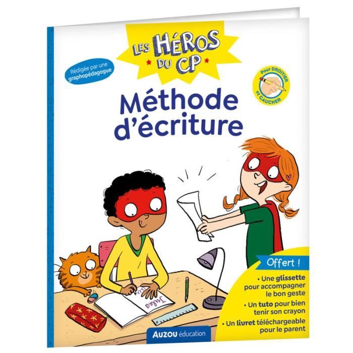 Livre - Auzou - Héros du CP - Activités ludiques - Amélioration de lécriture - Pour enfants à partir de 6 ans