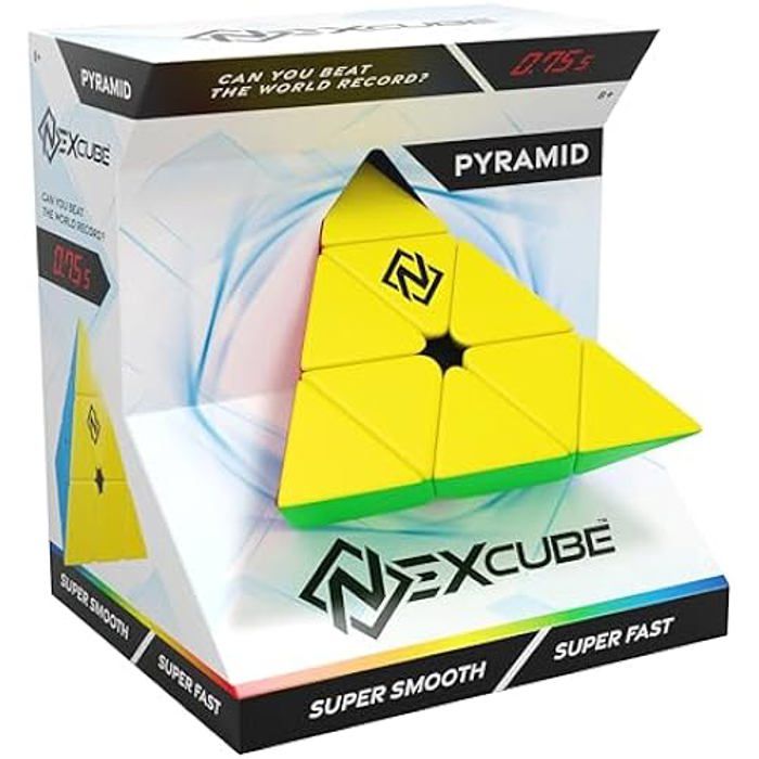 Casse-tête - GOLIATH - Nexcube Pyramid - Triangle - Défi de Rapidité - Design Arrondi