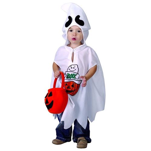 déguisement petit fantôme bébé - 1/2 ans - blanc - ptitclown 82616
