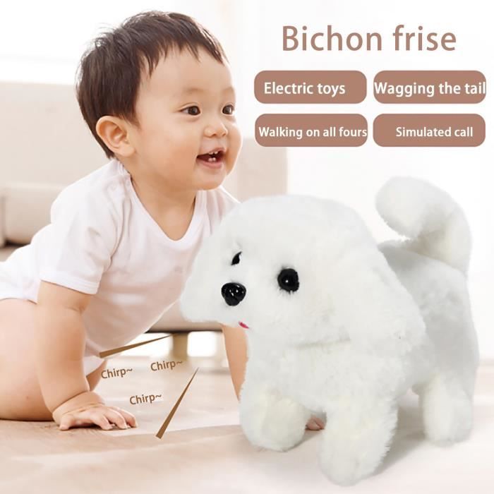 Chien Robot en Peluche Electrique Intelligent et Realiste