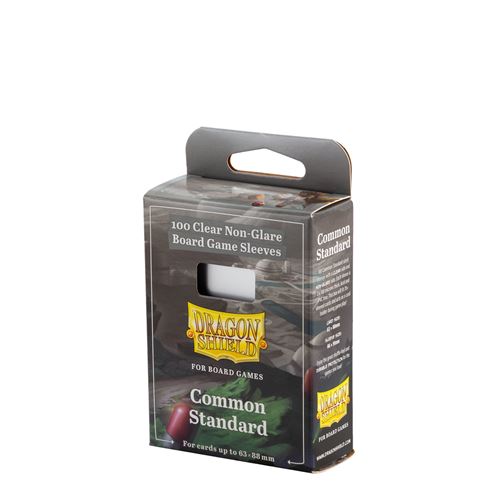 Pack 100 protège-cartes Board Game Sleeves Dragon Shield Common Standard 63 x 88 mm