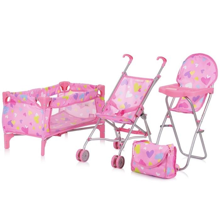 CHIPOLINO TRIXY Ensemble 3en1 Poupée Pliable avec Accessoires