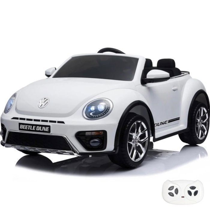 Voiture Enfants Volkswagen Beetle XL - 12V Batterie - 1 à 6 ans - Blanc