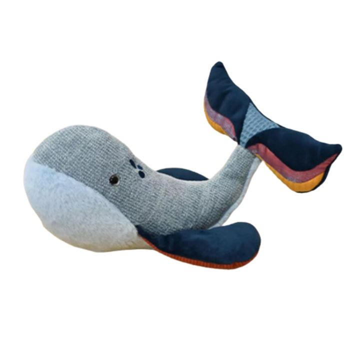 Peluche - DOUDOU ET COMPAGNIE - HO3261 - Baleine bleue - 30 cm - Éveil des sens - Dès la naissance