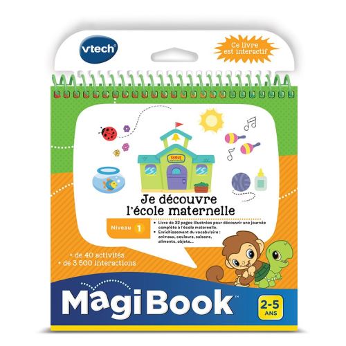 VTECH - Livre Interactif Magibook - Je Découvre L'École Maternelle