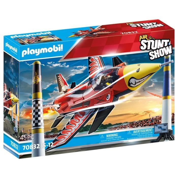 PLAYMOBIL - 70832 - Air Stuntshow Jet Aigle - Pliable - Enfant - 726g
