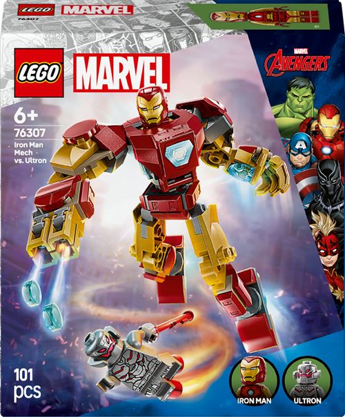 LEGO® Super Heroes 76307 Le robot d’Iron Man contre Ultron
