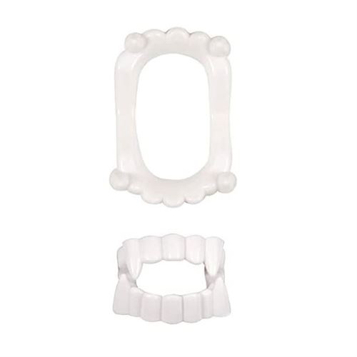 Dentier blanc de Vampire (x1) REF/49327 Accessoire de fête Halloween ptit clown