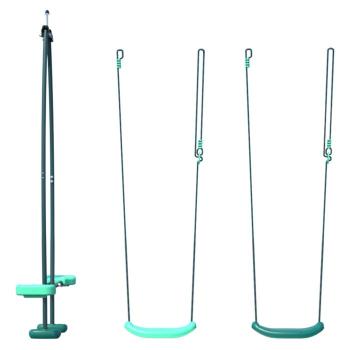 Pack 3 accessoires 2 balançoires et 1 face à face pour portique H222 cm