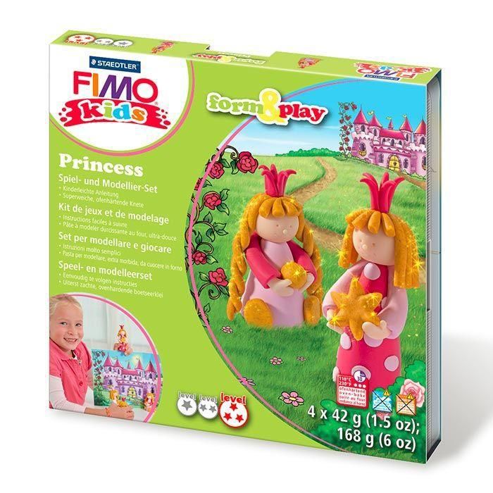 Kit de modelage - FIMO - Form & Play Princess - Niveau 3 - Durcissante au four