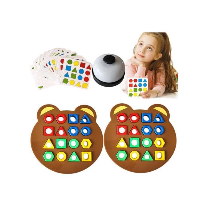 Jeu dAssociation en Formes doursShape Matching GameJouet Éducatif Sensoriel de Couleur de Jeu Dassociation de Formes Jouet