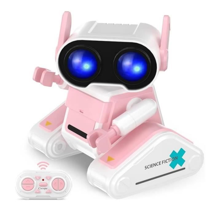 Jouet Robot - ZGEER - Robot Intelligent - Télécommandé - Rechargeable USB - LED et Musique
