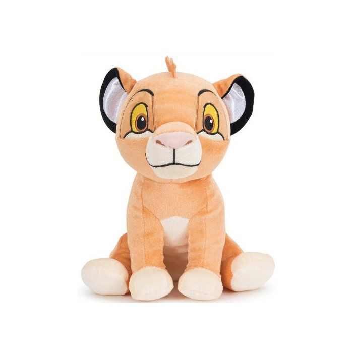 Peluche Le Roi Lion: Simba 26 Cm - Set Doudou Enfant + 1 Carte Tigre - Disney