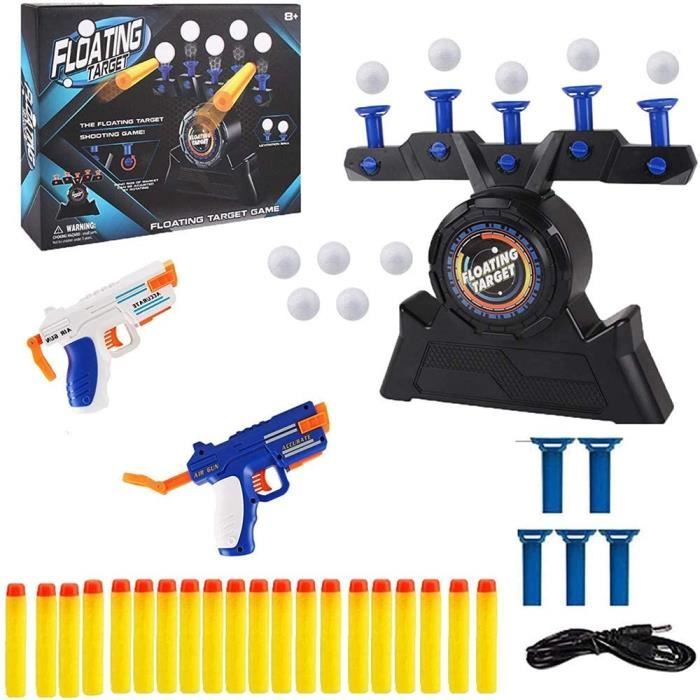 Ensemble de Jeu de tir à Balle Flottante - Cible en Mousse - Sûr et Durable - Pour Enfants - 3 ans et plus