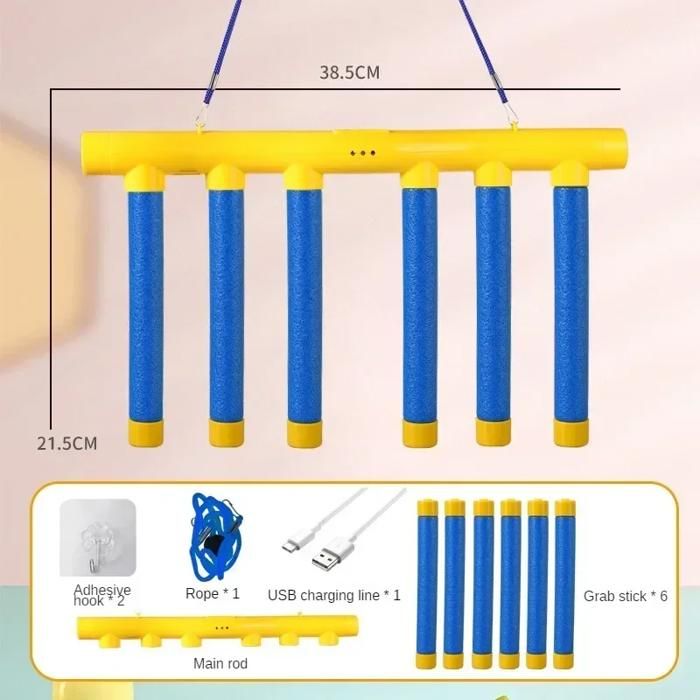 Ensemble de jeu de bâtons de chute pour lentraînementle défi amusantlinteraction parent-enfantle jouet de jeu de fête jaune