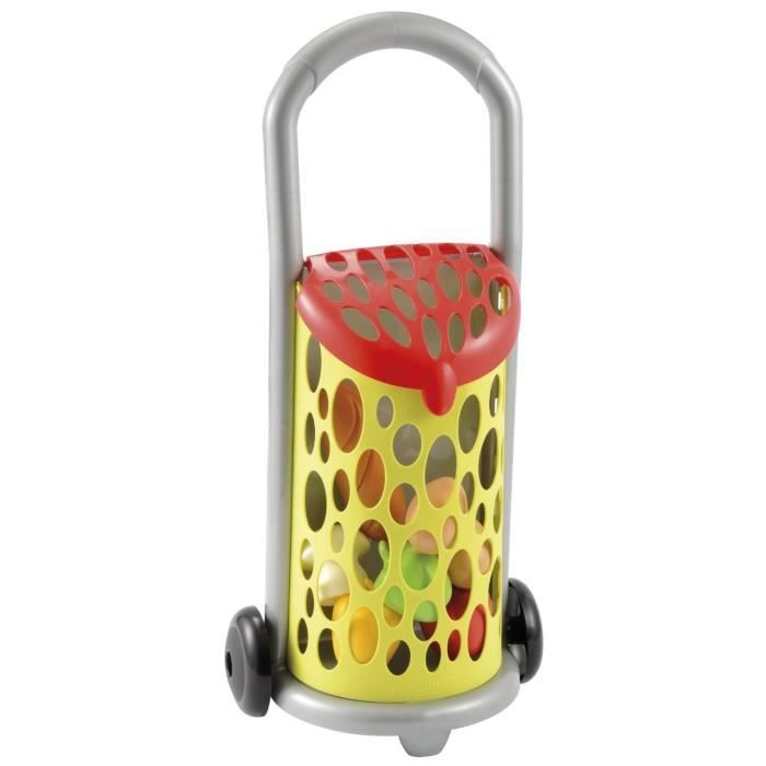 Jeu dimitation commerçant - ECOIFFIER Chef - Chariot Marché - 7 produits frais - Fabrication française