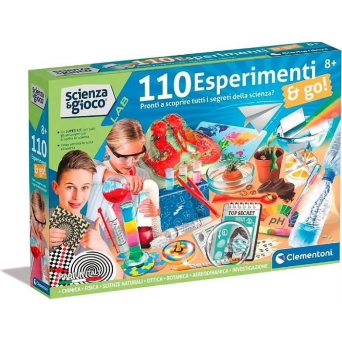Jeu éducatif - CLEMENTONI - Zestaw éducatif 110 Eksperymentów - 8 à 14 ans - Plastique - Intérieur