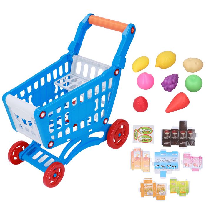 Ensemble de chariot de courses pour enfants jouets éducatifs pour enfants jeu de nourriture pour le développement de