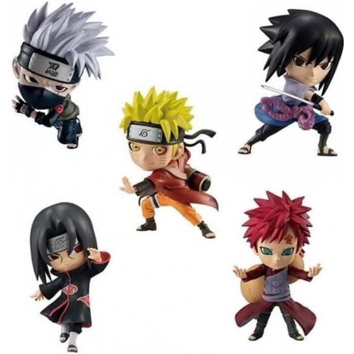 Figurine Chibi Masters - Naruto - 8 cm - Modèle aléatoire - Détails soignés - Pour enfants à partir de 6 ans