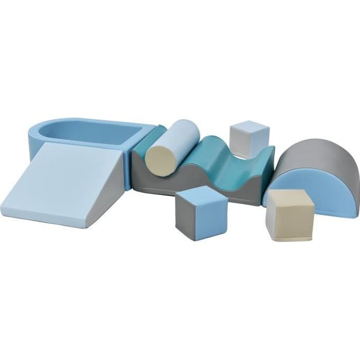 Briques géantes - Modules de Motricité en Mousse - 9 TLG - Multicolores - Bébé - PU + EPE