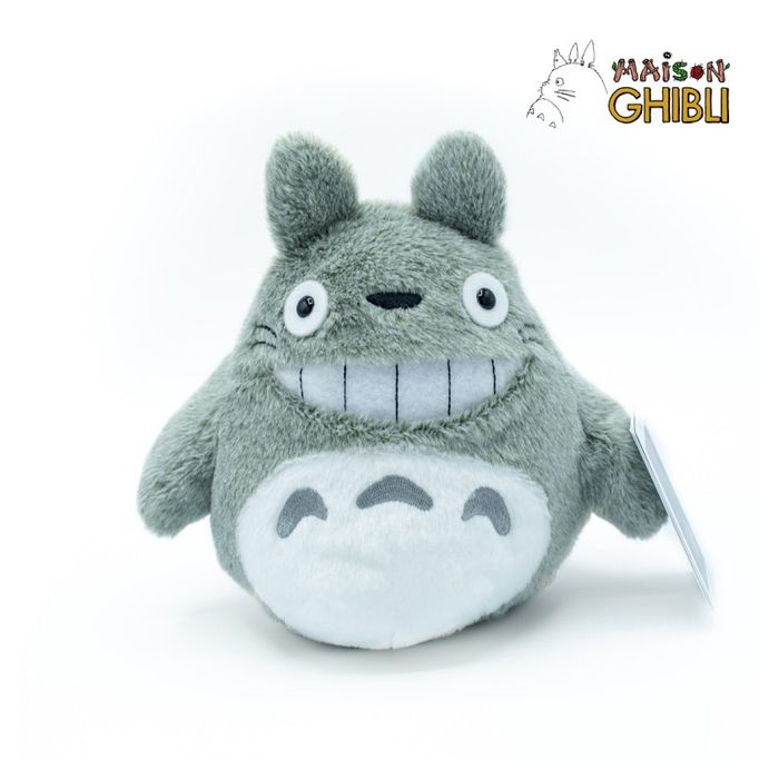 Peluche - STUDIO GHIBLI - Totoro Souriant M - Gris - Intérieur - 15 cm