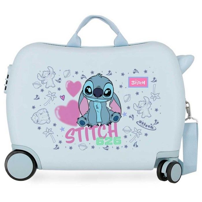 Disney - Valise trotteur enfant Stitch Hearts - 13666