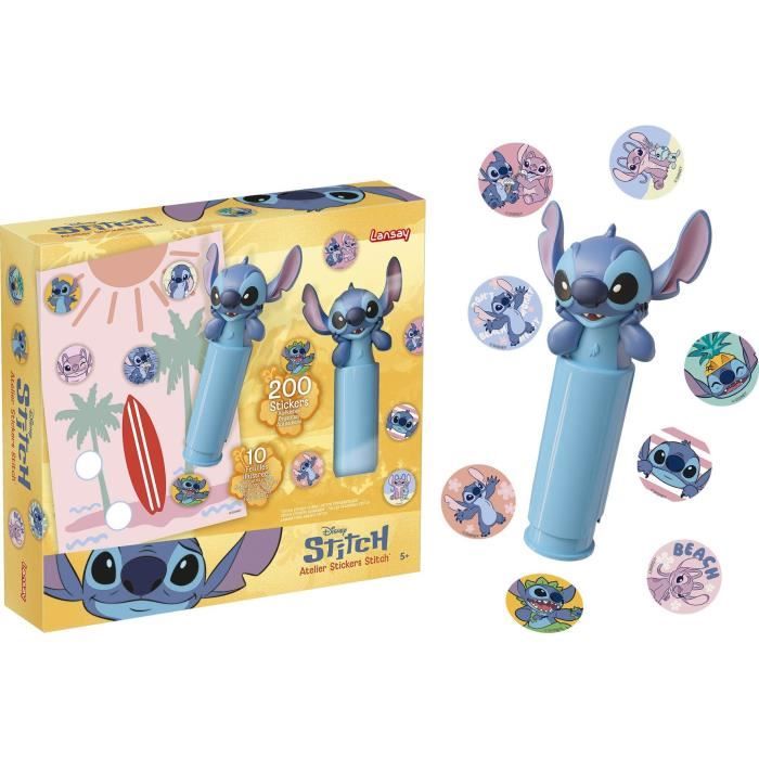 Atelier stickers - LANSAY - STITCH - 1 tampon 200 Stickers - Dès 5 ans