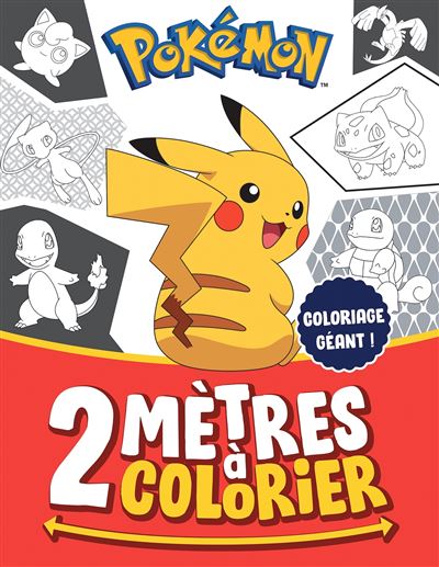 Pokémon - 2 mètres à colorier - Hachette Jeunesse