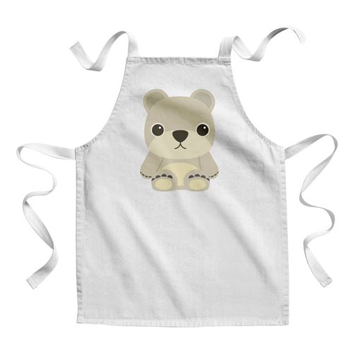 Fabulous Tablier Enfant Cuisine Ourson En Peluche Dessin Mignon - Qualité Premium 100% Coton