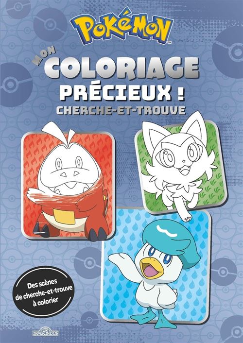 Pokémon - Mon coloriage précieux cherche-et-trouve - Dragon D'or Livres Du