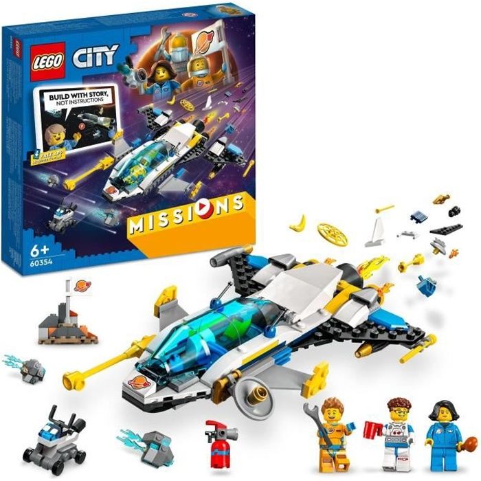 LEGO® City 60354 Missions d’Exploration Spatiale sur Mars Jouet Construction Interactif