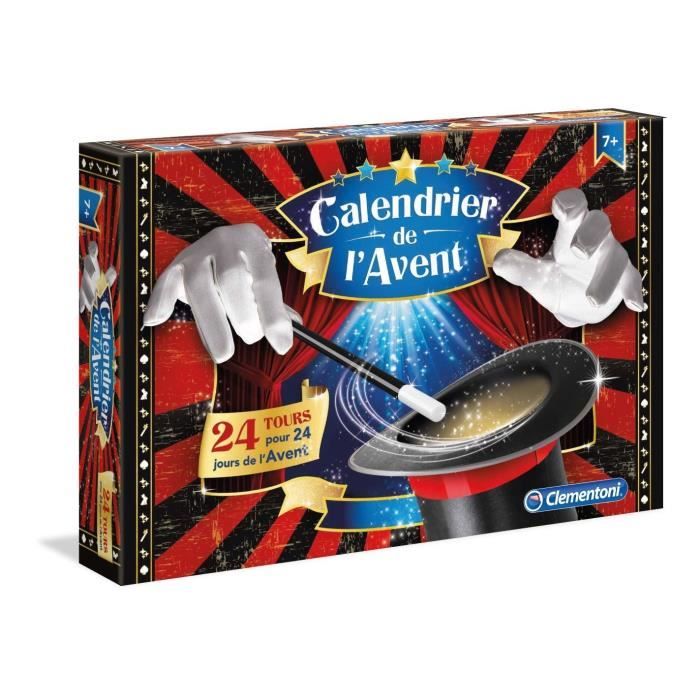 Clementoni - Calendrier de lAvent - Magie et illusions - 24 tours à apprendre